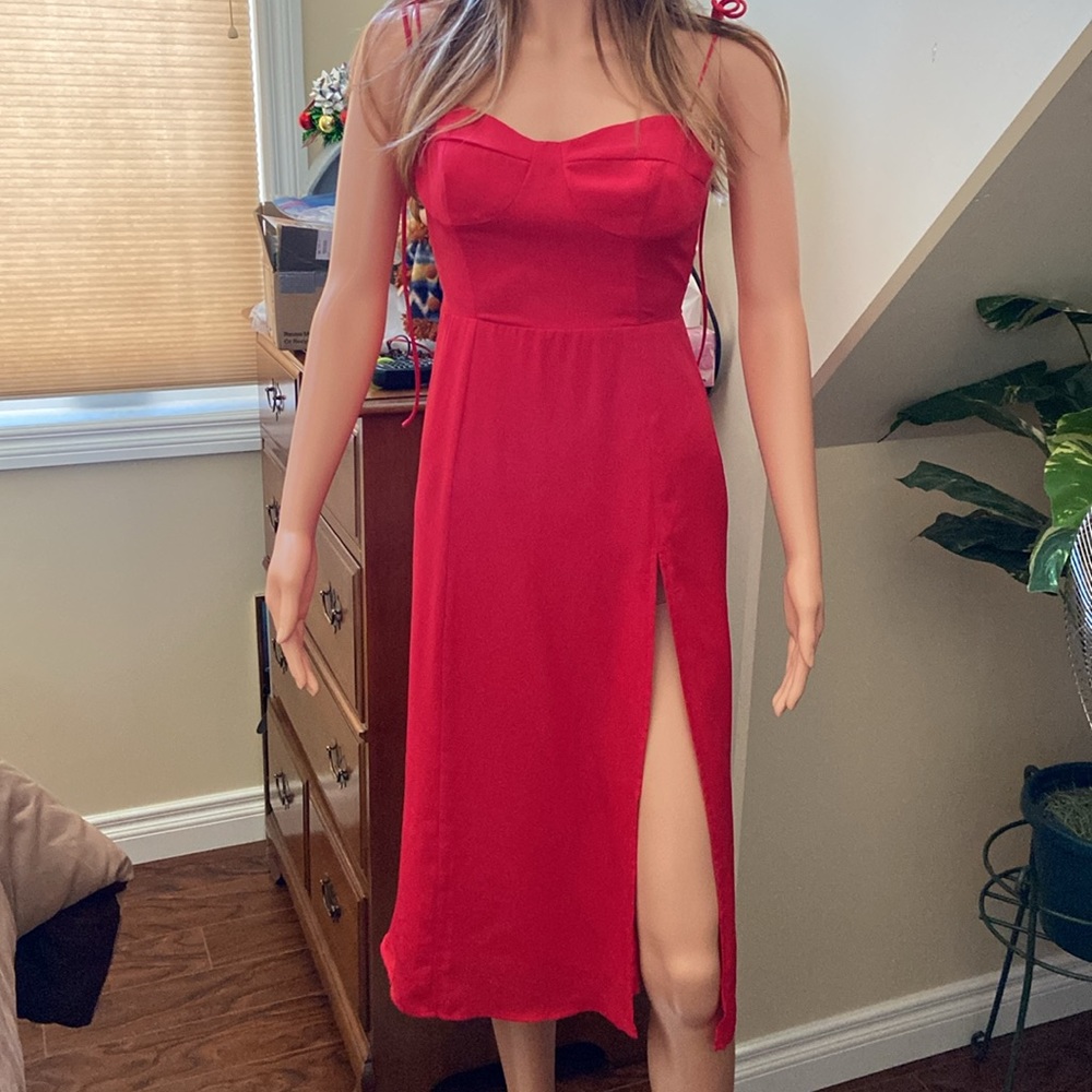 Sexy red dress